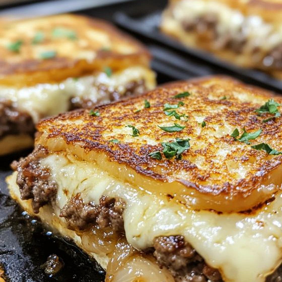 French Onion Grilled CheeseStart by making the secret sauce. In a small bowl, combine mayonnaise, ketchup, sweet pickle relish,