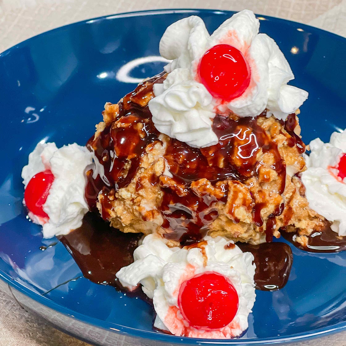Air Fryer Fried Ice Cream