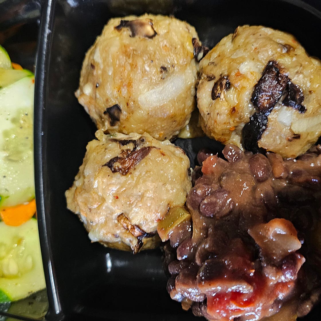 Mushroom Swiss chicken meatballs