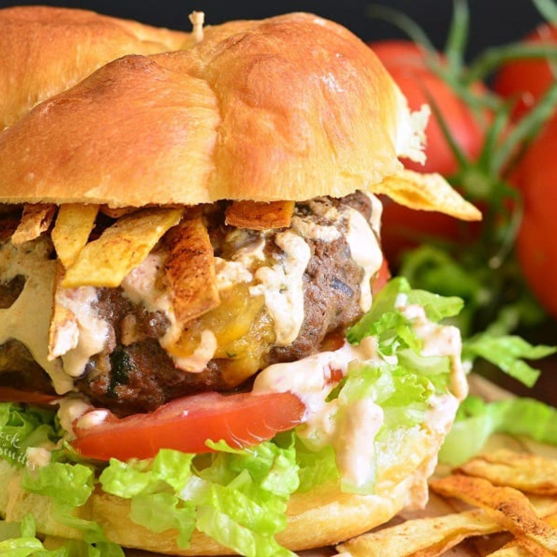 Stuffed Taco Burger