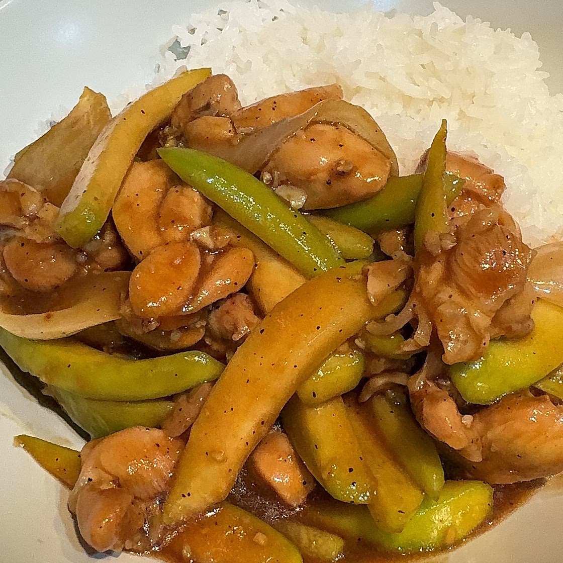 Chicken and Chayote Stir Fry