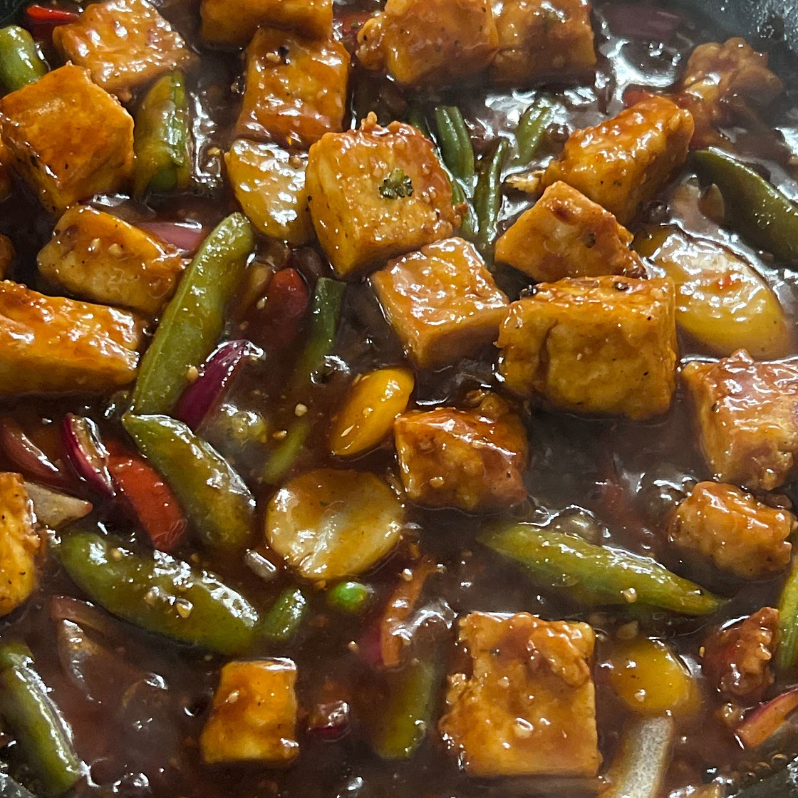 The Korean Vegan's Spicy & Crunchy Garlic Tofu (Kkanpoong Tofu) Recipe