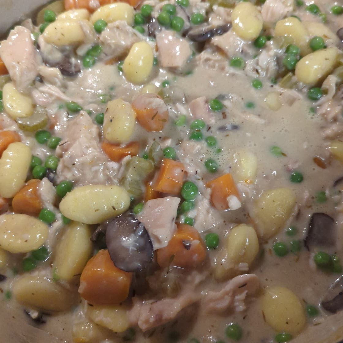 One Pot Gnocchi Chicken Pot Pie