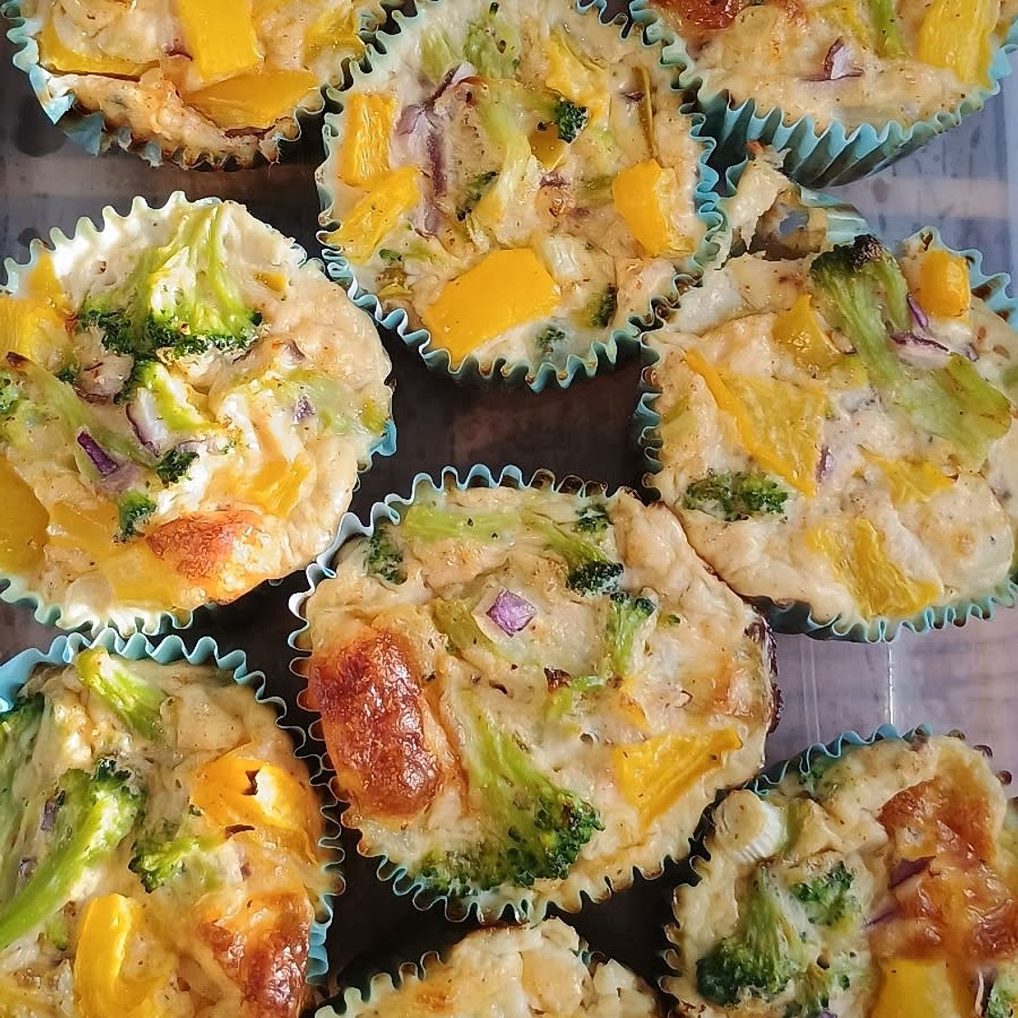 Broccoli and Cheese Muffins Frittatas