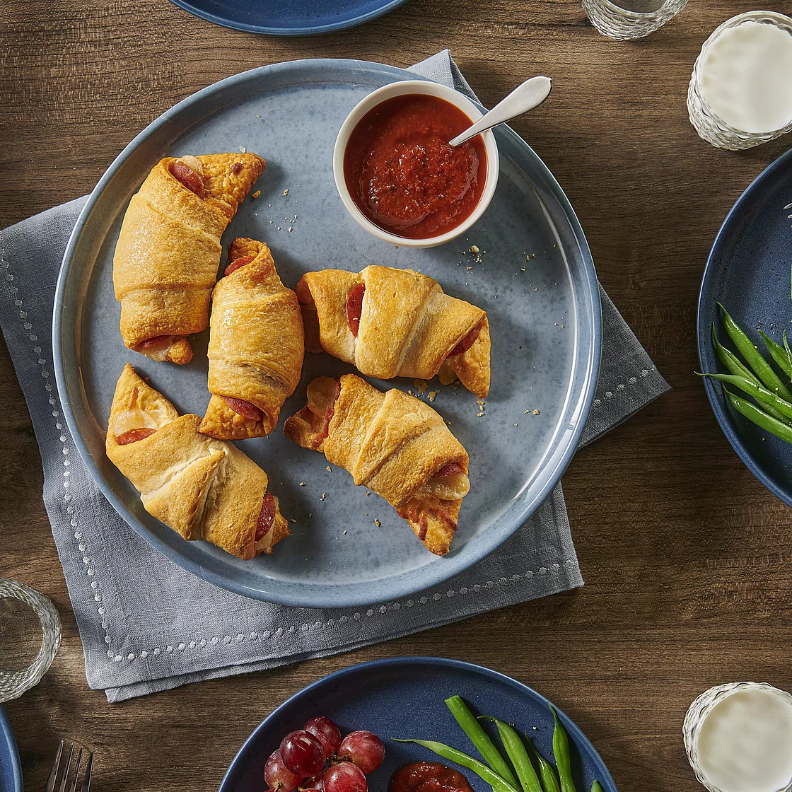 Pepperoni Pizza Crescent Rolls