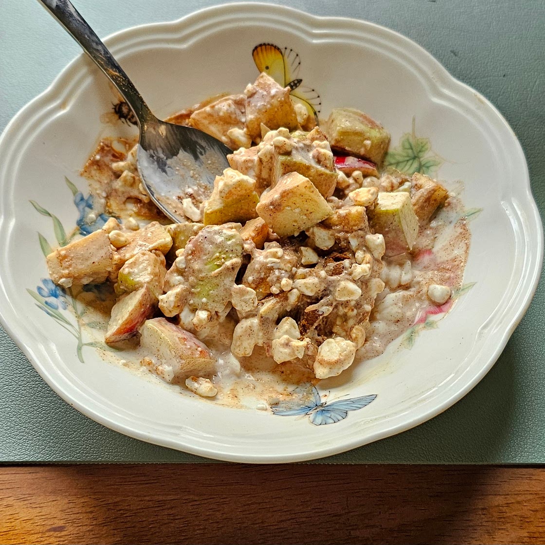 Apple cinnamon cottage cheese