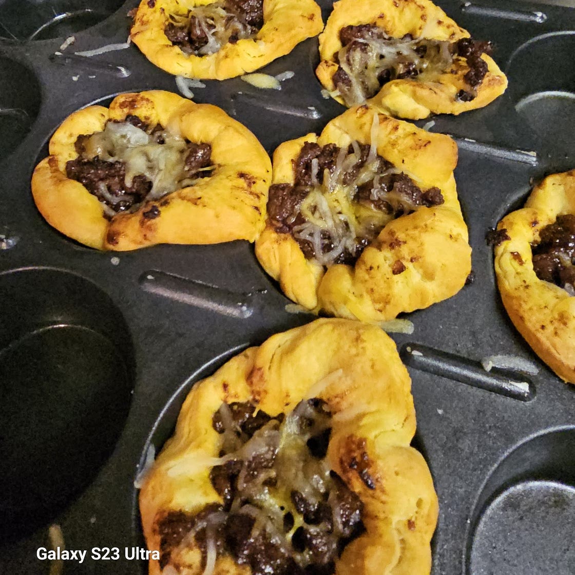 BBQ Ground Beef Biscuit Cups
