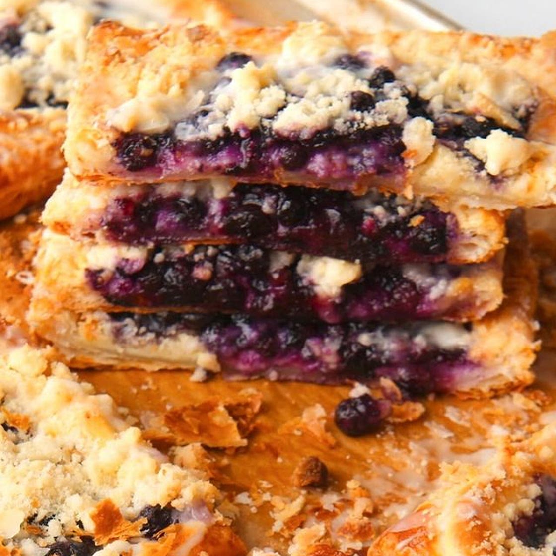 Lemon Blueberry Streusel Pastries