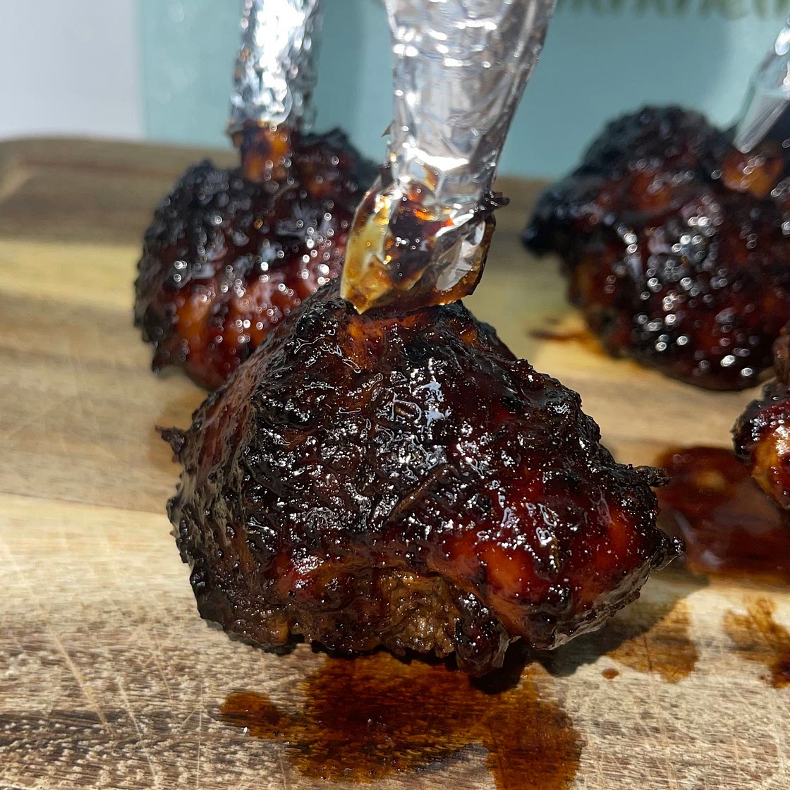 Sticky Jerk Chicken Lollipops 
