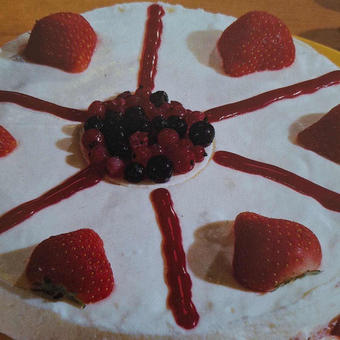 Kaastaart met aardbeien