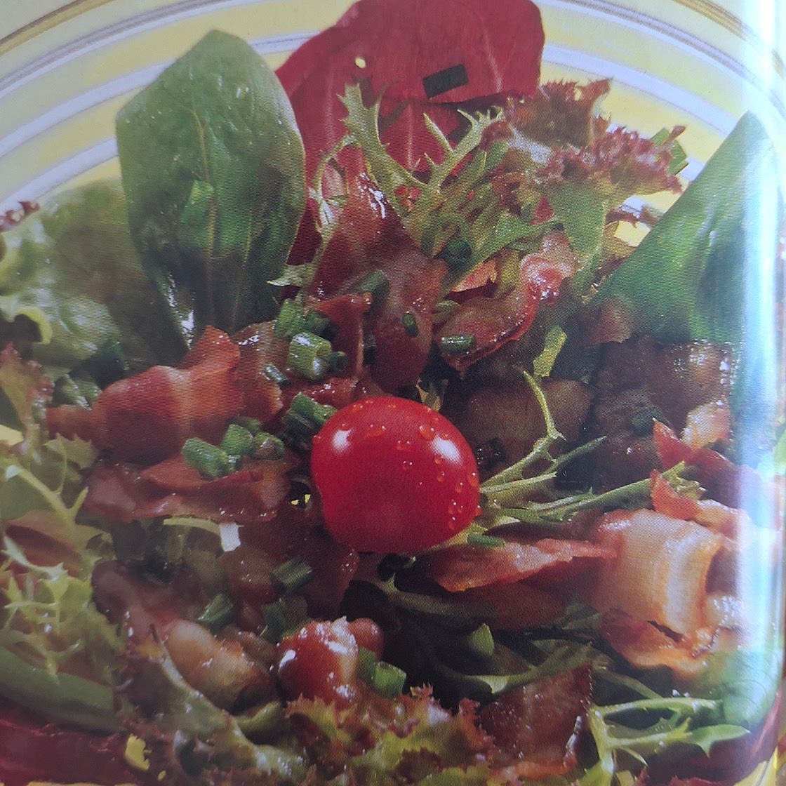 Gemengde sla met bacon