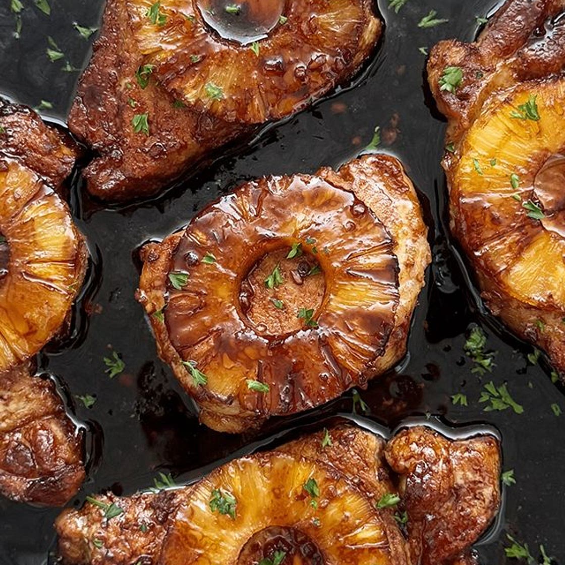 Baked Pineapple Teriyaki Pork Chops (paleo)