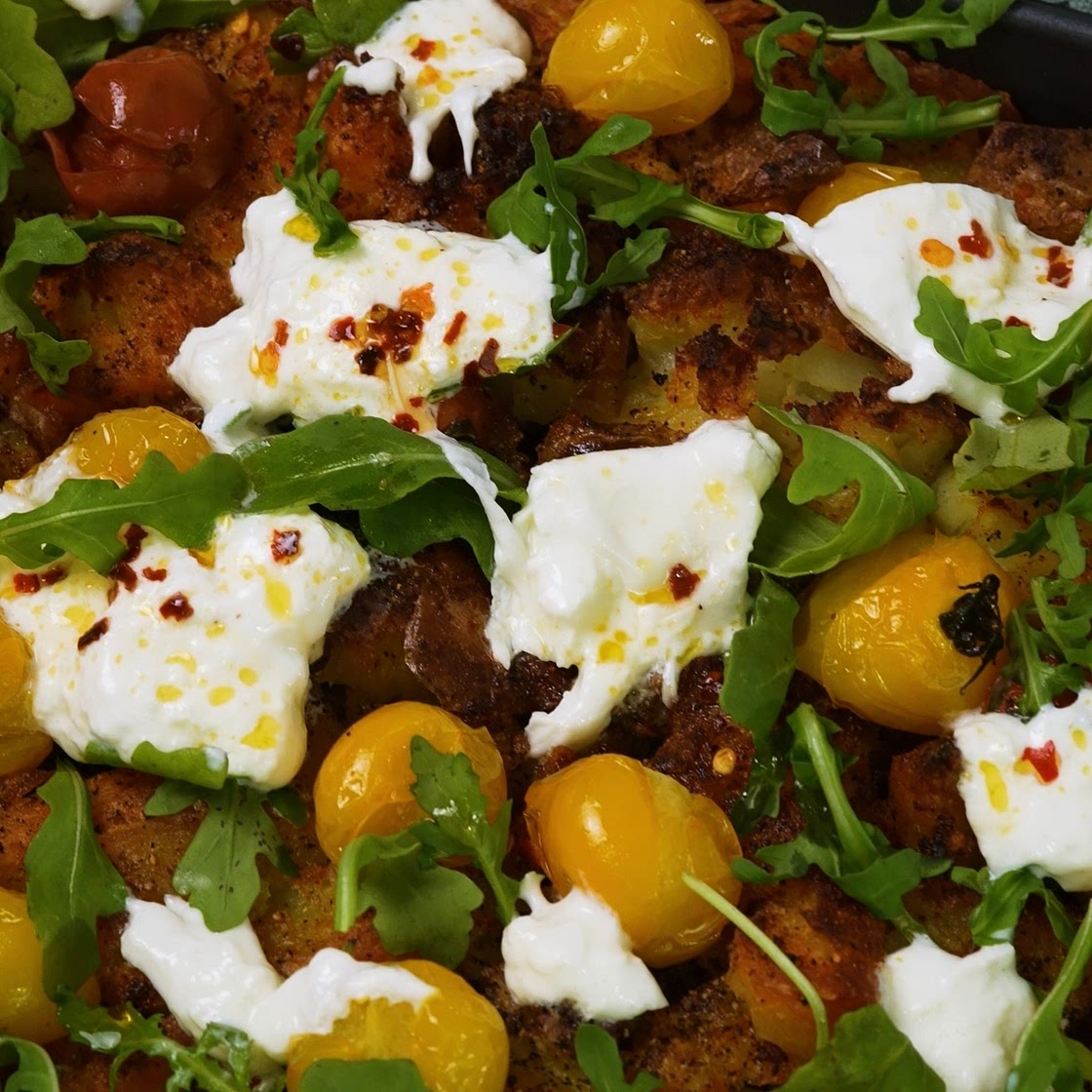 Loaded Crushed Potatoes