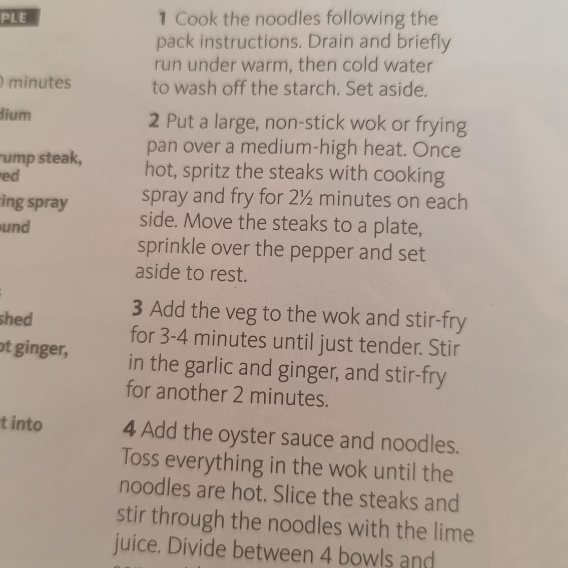 Pepper steak noodle stir-fry