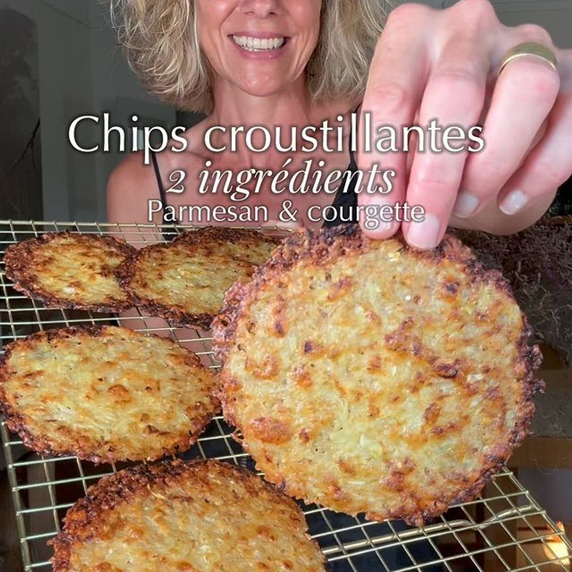 Chips parmesan courgette