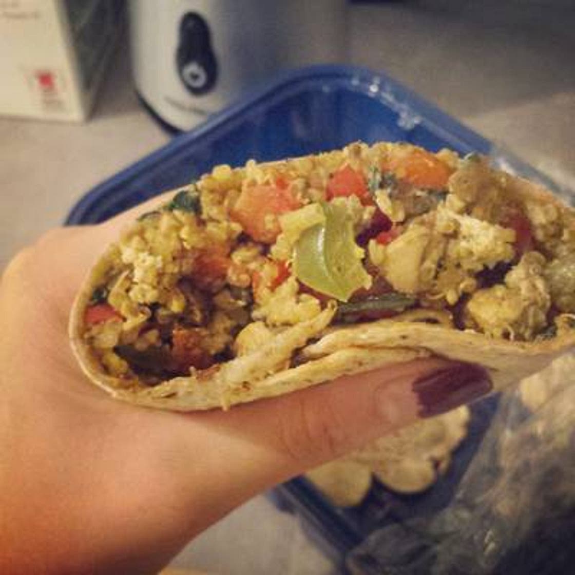 Healthy Teriyaki Chicken Wrap