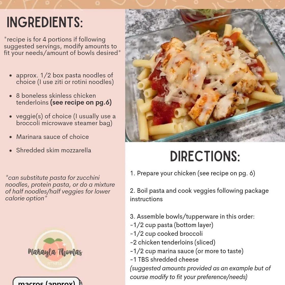 Chicken parmi bowl 433 high fibre and protein *