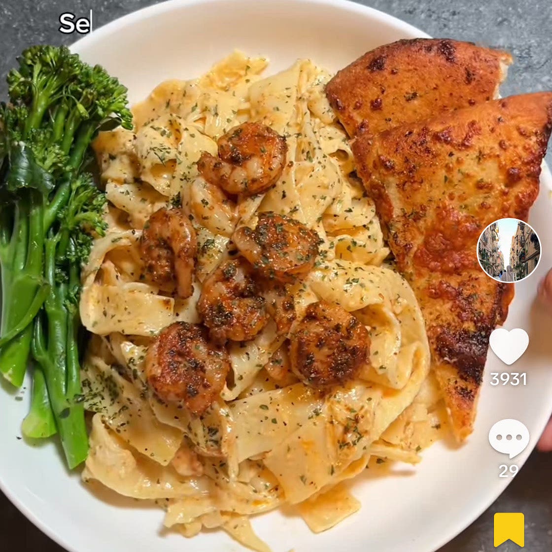 Prawn Alfredo
