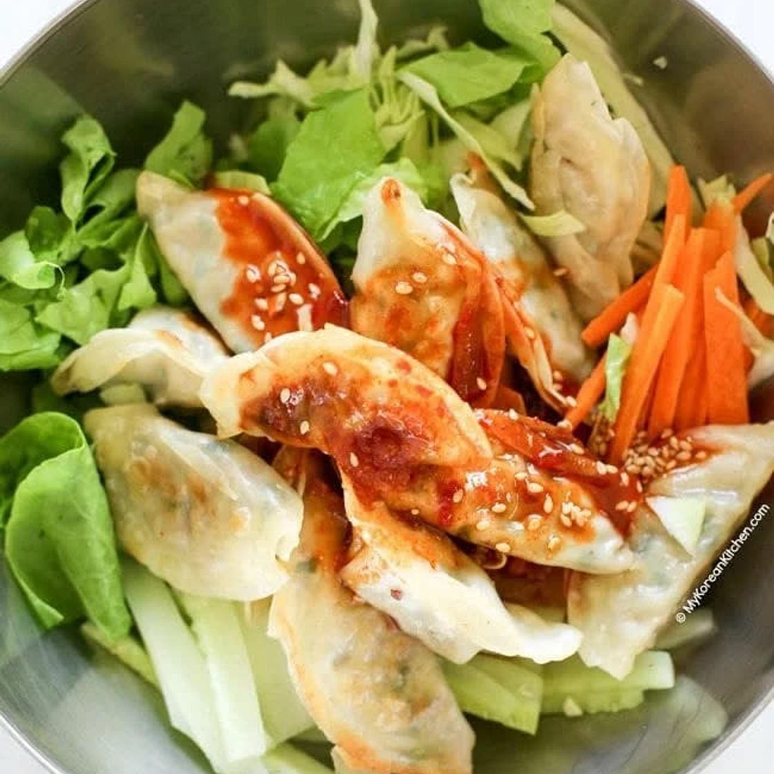 Bibim Mandu (Korean Potsticker Salad)