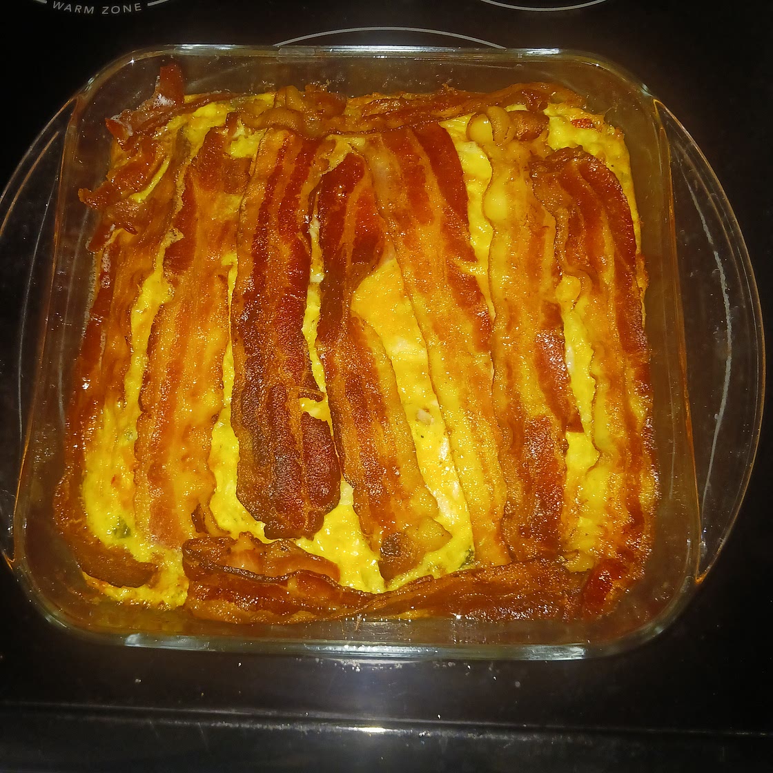 Oven bacon egg bake