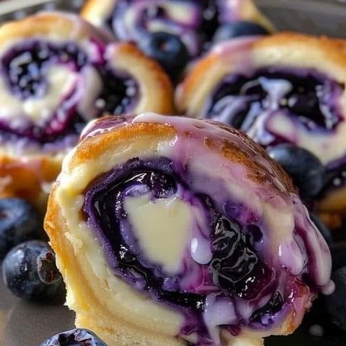 Blueberry Cheesecake Rolls