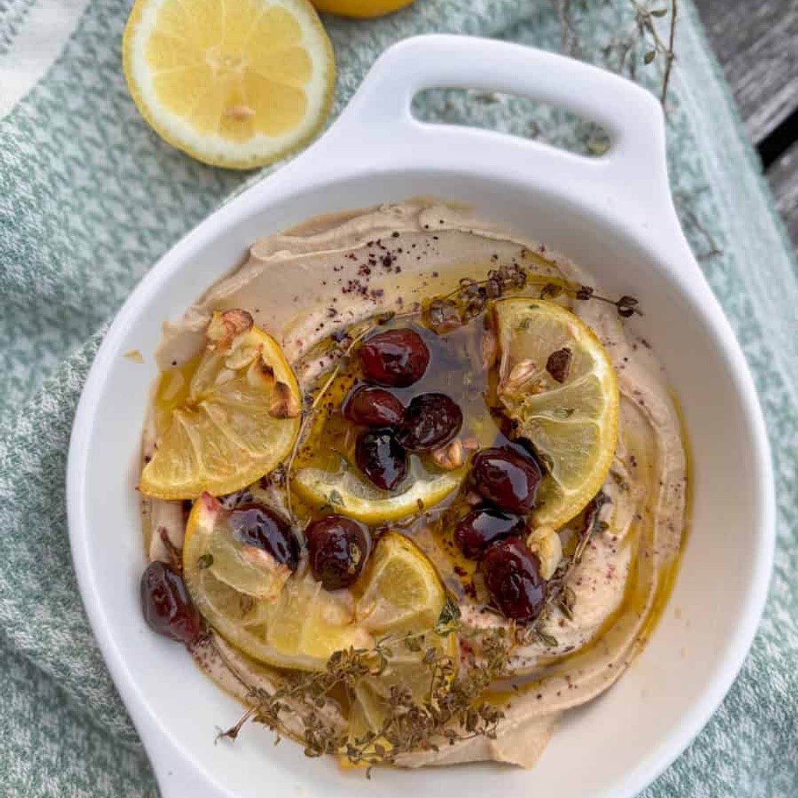 Dressed up hummus