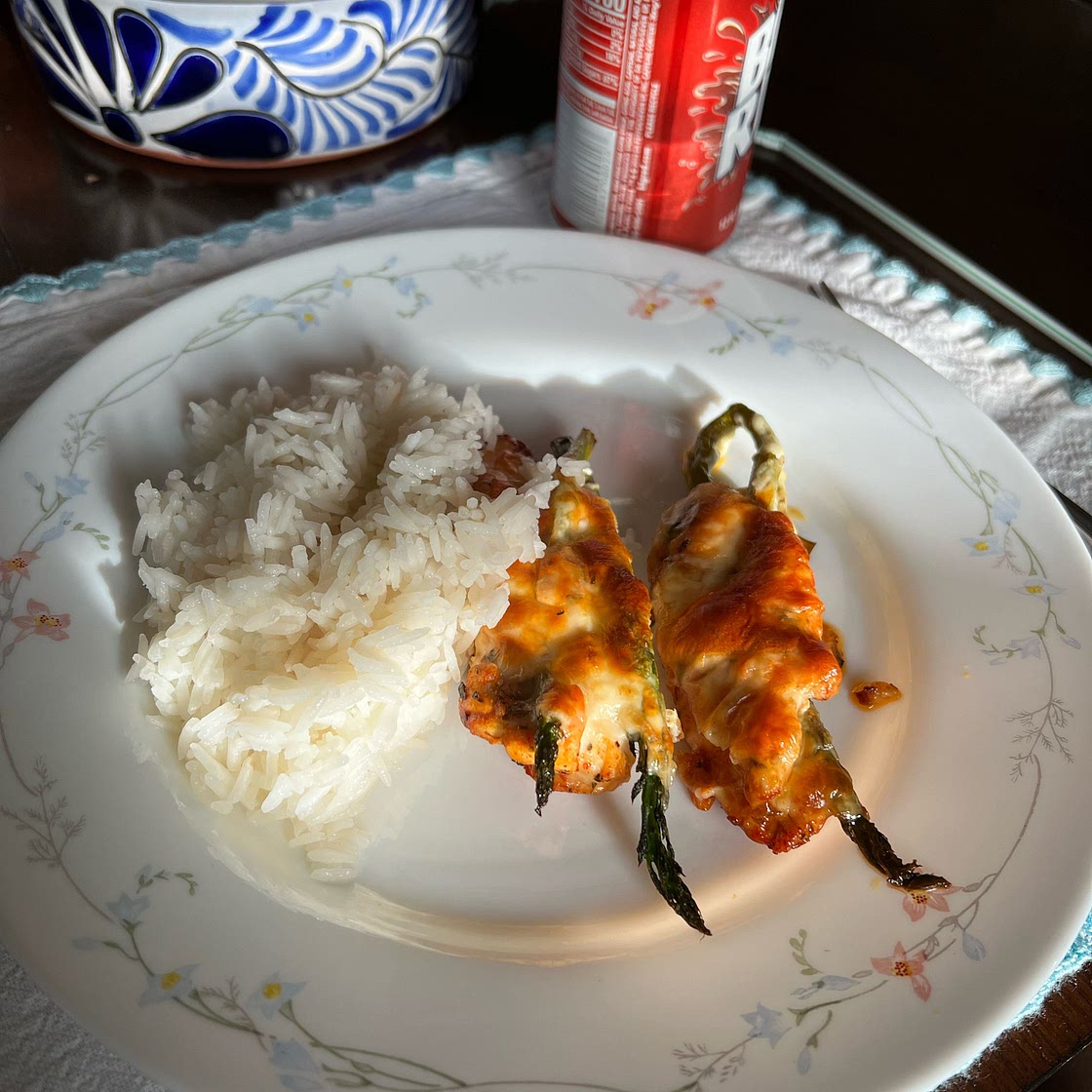 Asparagus & Cheese Stuffed Chicken {Low-carb/ Keto Friendly!}