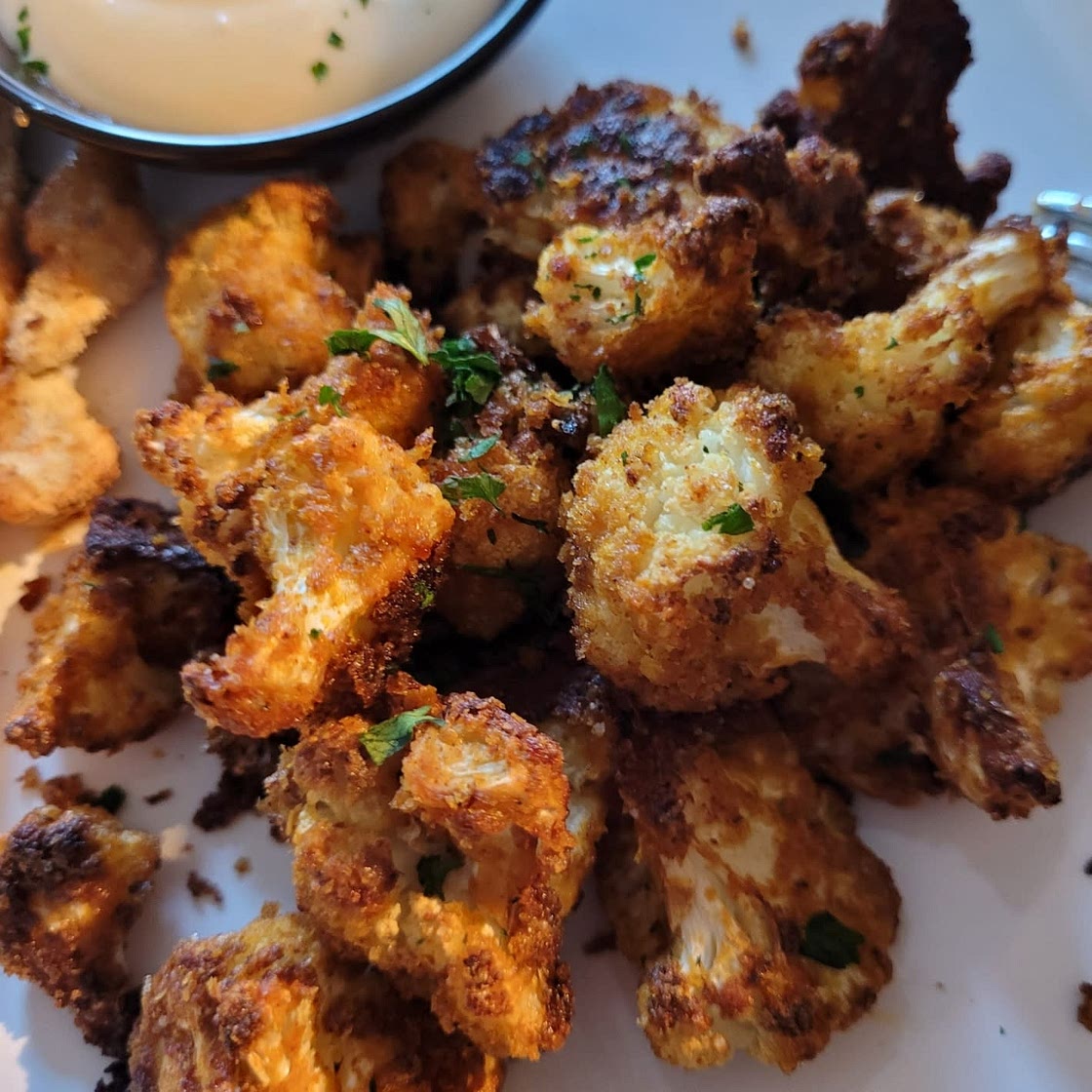 “Cheesy” Vegan Roasted Cauliflower