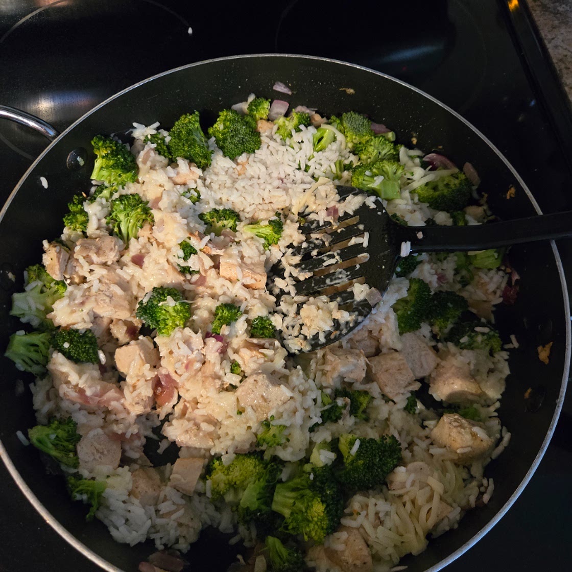 Creamy Chicken Mozzarella Orzo