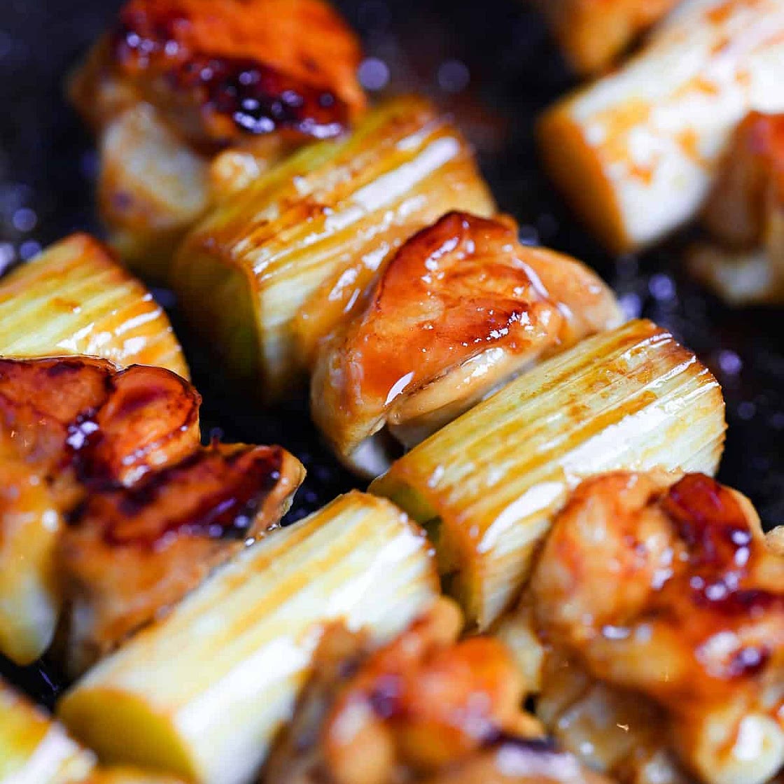 Frying Pan Chicken Yakitori Recipe (with Homemade Sauce)