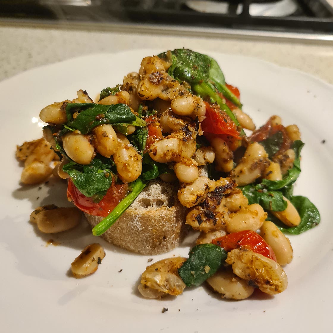 Bean Bruschetta