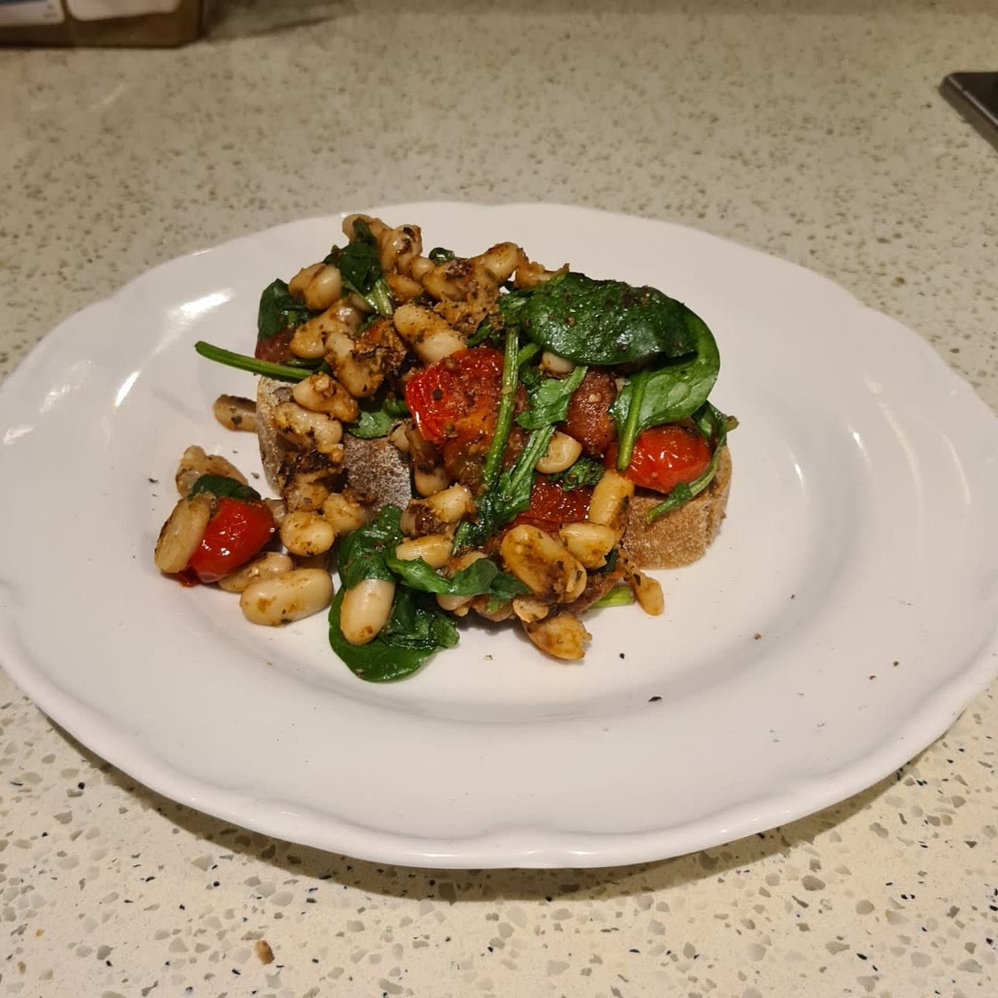 Bean Bruschetta