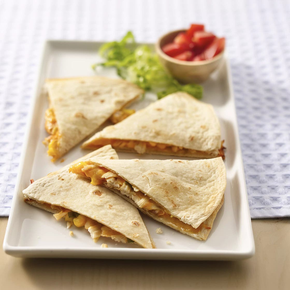 Chicken and Corn Quesadillas