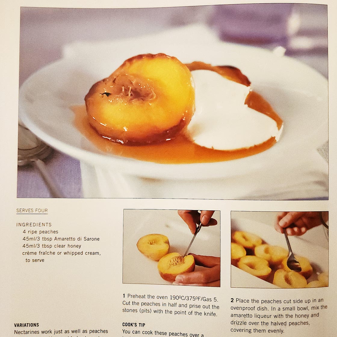 ROAST PEACHES
WITH AMARETTO