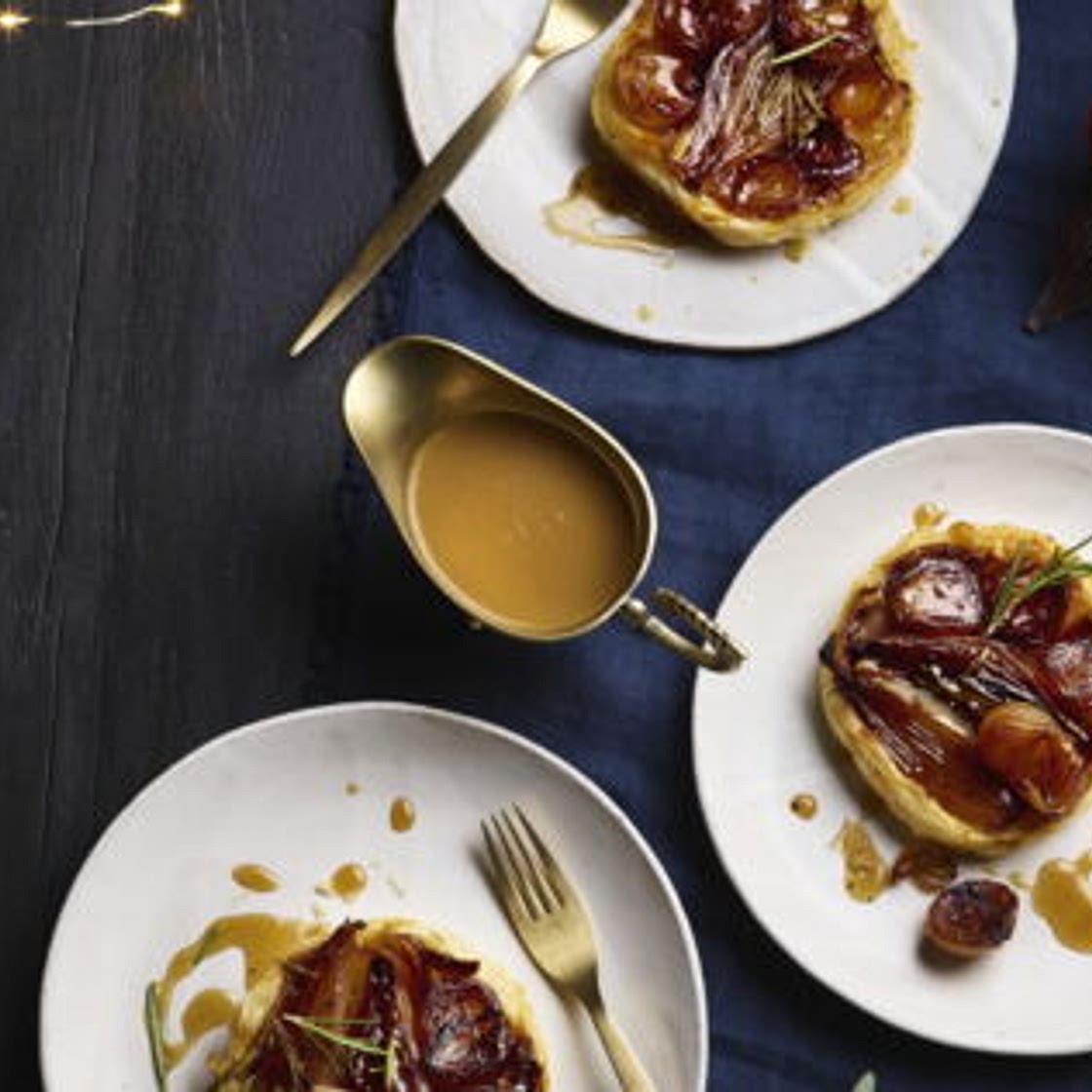 Tarte tatin aux échalotes