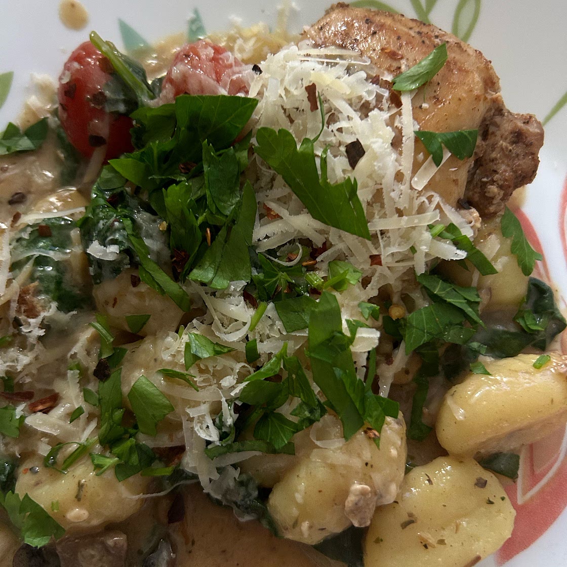 Creamy Spinach Chicken Gnocchi