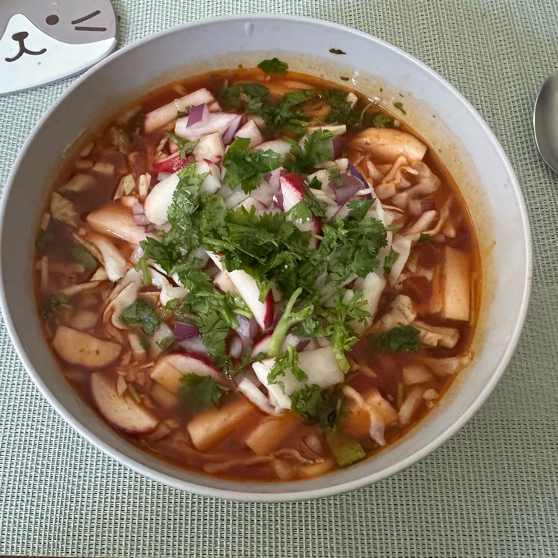 Pozole Rojo (Mexican Pork and Hominy Stew)