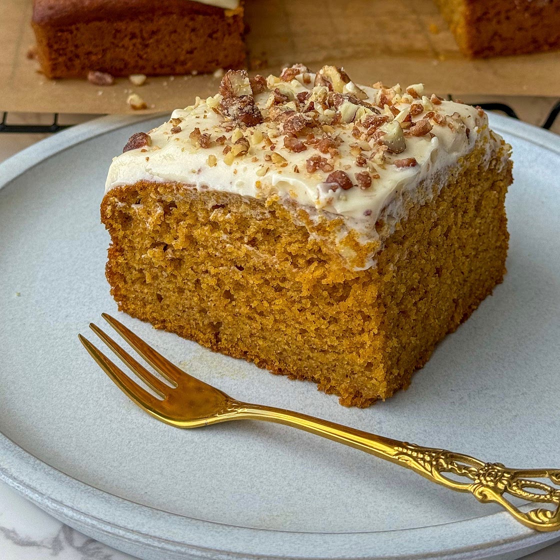 Pumpkin Cake with Cream Cheese Frosting