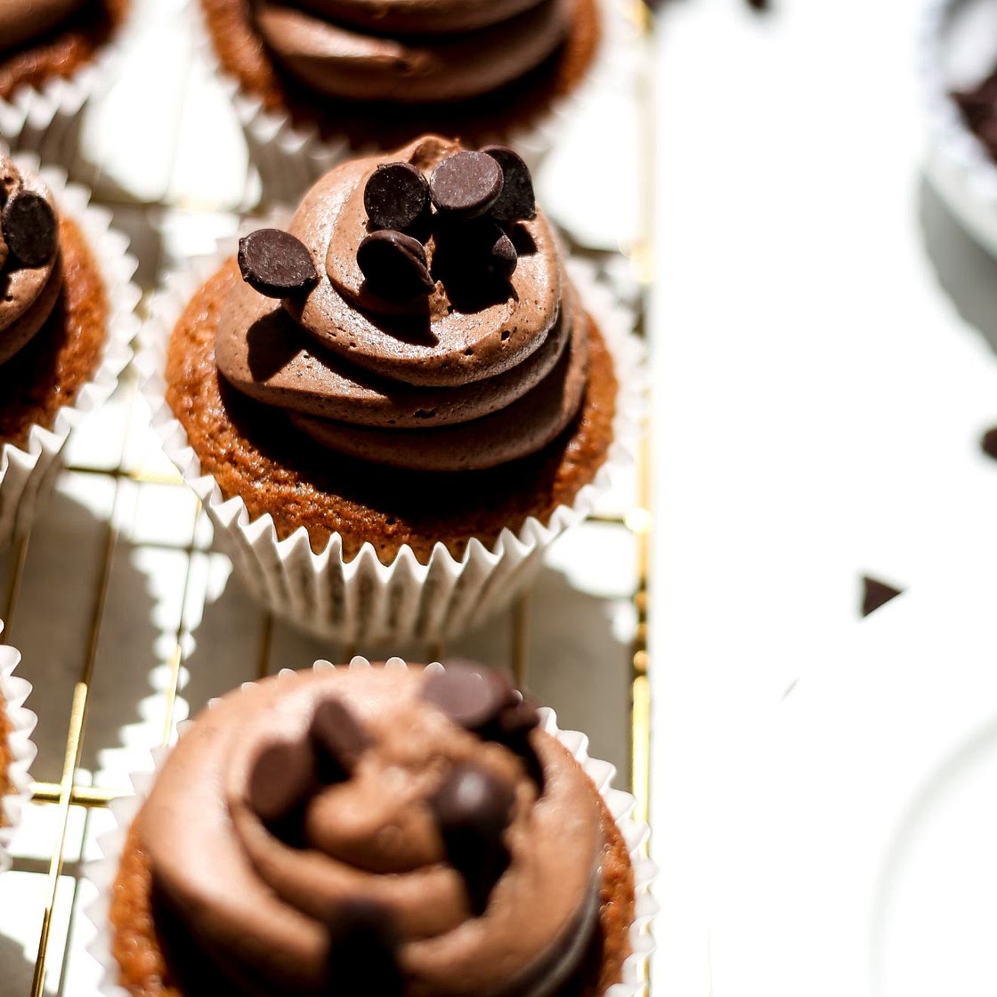 Soft & Fluffy Chocolate Chip Cupcakes
