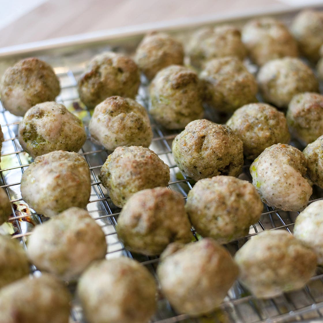 Turkey-Pesto Meatballs
