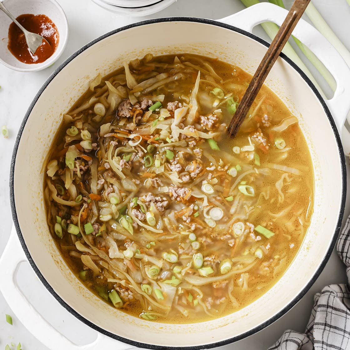 Paleo Egg Roll Soup (Whole30, AIP)
