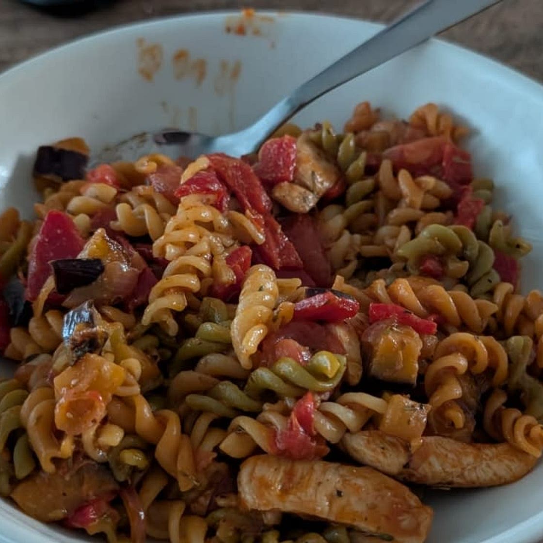 Red Pesto Pasta Deluxe
