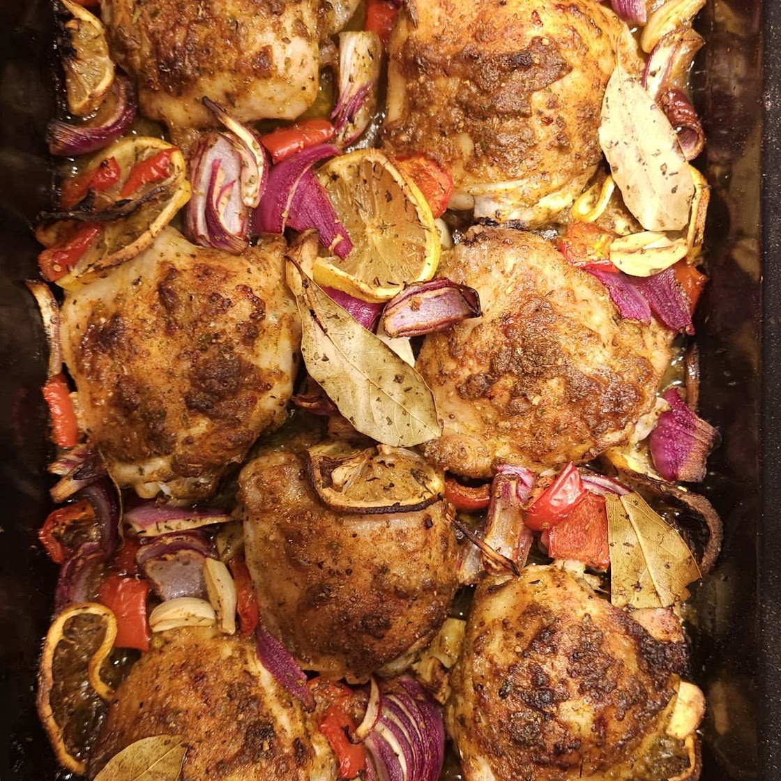 Sheet-Pan Lemon Butter Chicken Thighs