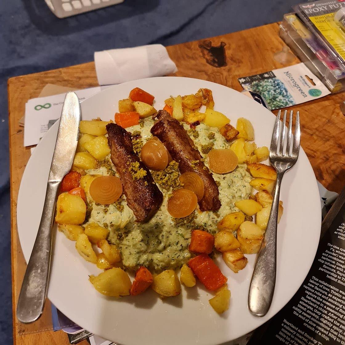Lamb Backstrap With Pistachio Butter Tzatziki