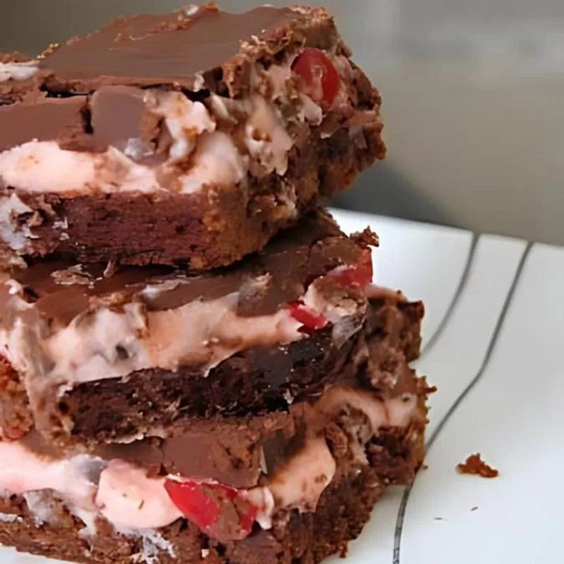 The Best Chocolate Cherry Chunk Brownies