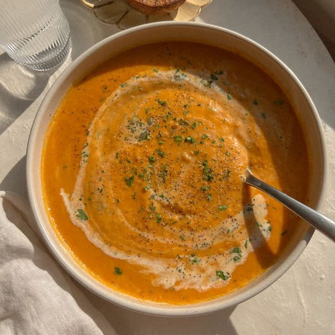 Zuppa carote e zenzero