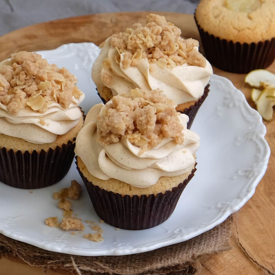 Apple Crumble Cupcakes