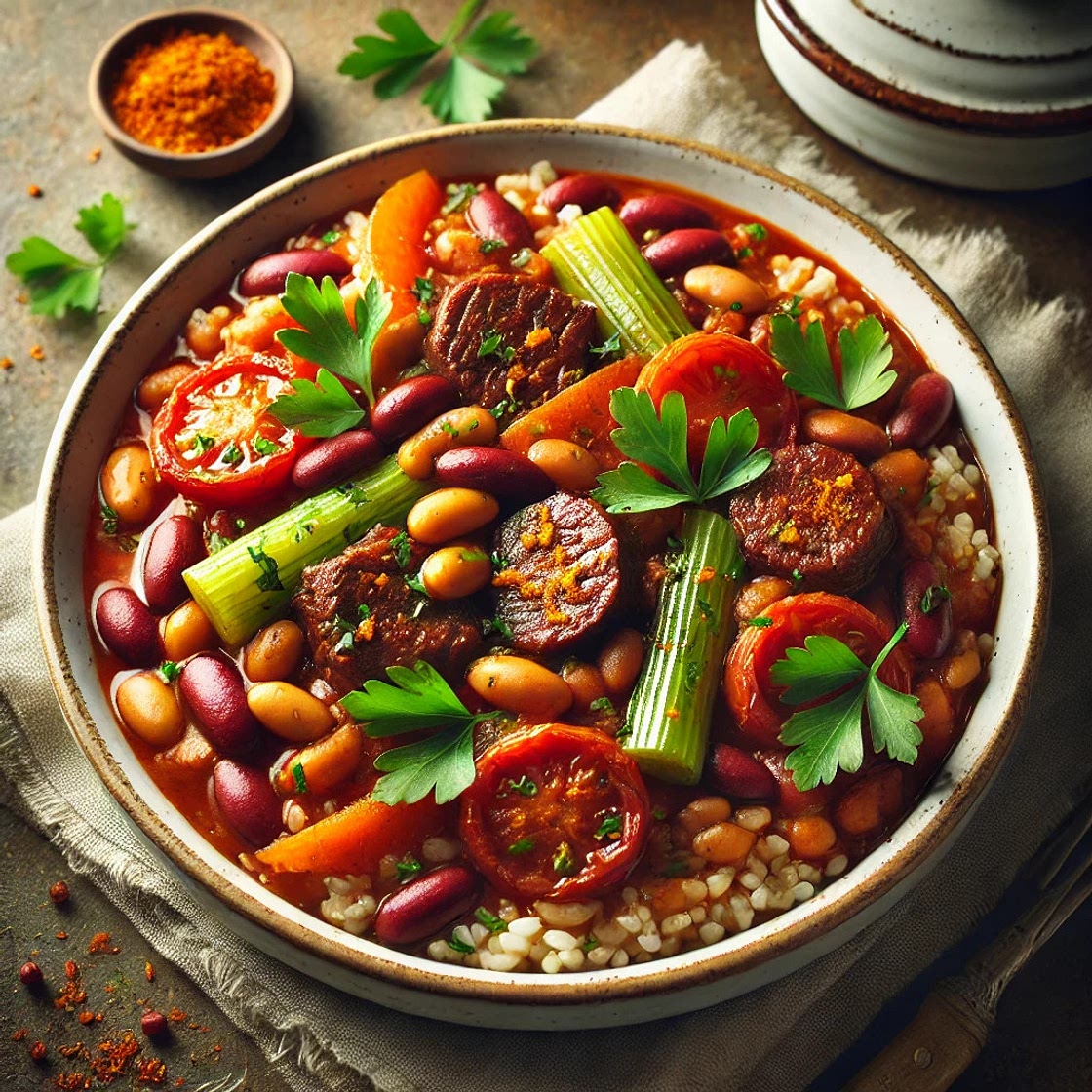 Ragoût bœuf chorizo et haricots