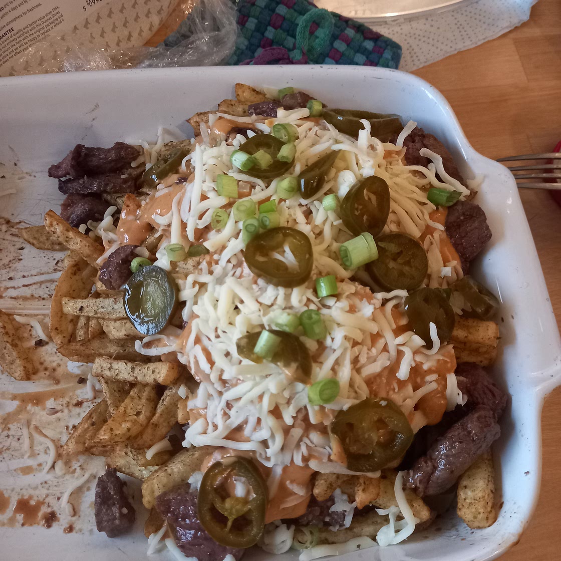 Steak-Topped Loaded Fries