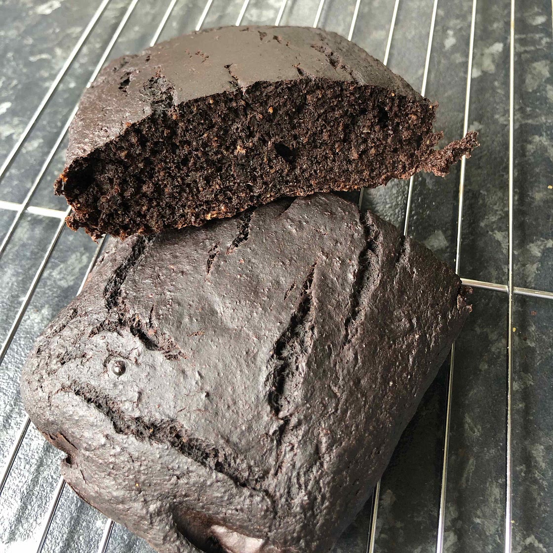 Chocolate Oat Flour Banana Bread